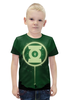 Заказать детскую футболку в Москве. Футболка с полной запечаткой для мальчиков Green Lantern/Зеленый Фонарь  от crash - готовые дизайны и нанесение принтов.