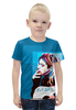 Заказать детскую футболку в Москве. Футболка с полной запечаткой для мальчиков Курт Кобейн от geekbox - готовые дизайны и нанесение принтов.