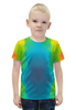Заказать детскую футболку в Москве. Футболка с полной запечаткой для мальчиков Разводы красок от THE_NISE  - готовые дизайны и нанесение принтов.