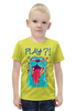Заказать детскую футболку в Москве. Футболка с полной запечаткой для мальчиков Play?!  от ПРИНТЫ ПЕЧАТЬ  - готовые дизайны и нанесение принтов.