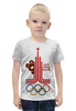 Заказать детскую футболку в Москве. Футболка с полной запечаткой для мальчиков Олимпиада 1980 от balden - готовые дизайны и нанесение принтов.