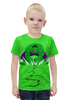 Заказать детскую футболку в Москве. Футболка с полной запечаткой для мальчиков Зеленый монстр от T-shirt print  - готовые дизайны и нанесение принтов.