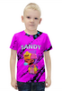 Заказать детскую футболку в Москве. Футболка с полной запечаткой для мальчиков Brawl Stars SANDY от weeert - готовые дизайны и нанесение принтов.