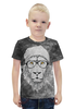Заказать детскую футболку в Москве. Футболка с полной запечаткой для мальчиков Lion Geek от madw - готовые дизайны и нанесение принтов.