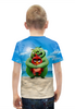 Заказать детскую футболку в Москве. Футболка с полной запечаткой для мальчиков Angry Birds от skynatural - готовые дизайны и нанесение принтов.