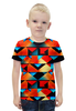Заказать детскую футболку в Москве. Футболка с полной запечаткой для мальчиков Геометрические фигуры от THE_NISE  - готовые дизайны и нанесение принтов.