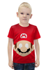 Заказать детскую футболку в Москве. Футболка с полной запечаткой для мальчиков Супер Марио от scrat29@yandex.ru - готовые дизайны и нанесение принтов.