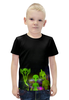 Заказать детскую футболку в Москве. Футболка с полной запечаткой для мальчиков Пришельцы  от T-shirt print  - готовые дизайны и нанесение принтов.
