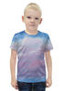 Заказать детскую футболку в Москве. Футболка с полной запечаткой для мальчиков Розовое облако на небе от khlele@mail.ru - готовые дизайны и нанесение принтов.