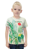 Заказать детскую футболку в Москве. Футболка с полной запечаткой для мальчиков Растения от mrs-snit@yandex.ru - готовые дизайны и нанесение принтов.