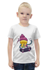 Заказать детскую футболку в Москве. Футболка с полной запечаткой для мальчиков Мятежное мороженое от Romanova - готовые дизайны и нанесение принтов.