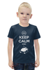 Заказать детскую футболку в Москве. Футболка с полной запечаткой для мальчиков Keep Calm от aleks_say - готовые дизайны и нанесение принтов.