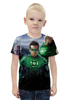 Заказать детскую футболку в Москве. Футболка с полной запечаткой для мальчиков Зелёный Фонарь / Green Lantern от aleks_say - готовые дизайны и нанесение принтов.