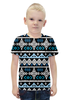 Заказать детскую футболку в Москве. Футболка с полной запечаткой для мальчиков Узор ромбы от THE_NISE  - готовые дизайны и нанесение принтов.