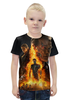 Заказать детскую футболку в Москве. Футболка с полной запечаткой для мальчиков Terminator от skynatural - готовые дизайны и нанесение принтов.