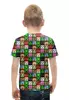 Заказать детскую футболку в Москве. Футболка с полной запечаткой для мальчиков Minecraft персонажи игры от weeert - готовые дизайны и нанесение принтов.