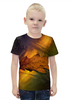 Заказать детскую футболку в Москве. Футболка с полной запечаткой для мальчиков Осень от FireFoxa - готовые дизайны и нанесение принтов.