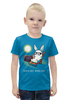 Заказать детскую футболку в Москве. Футболка с полной запечаткой для мальчиков Кролик на отдыхе от ПРИНТЫ ПЕЧАТЬ  - готовые дизайны и нанесение принтов.