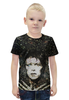 Заказать детскую футболку в Москве. Футболка с полной запечаткой для мальчиков Дэвид Боуи «Человек со звезд» от Mary_Good - готовые дизайны и нанесение принтов.