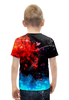Заказать детскую футболку в Москве. Футболка с полной запечаткой для мальчиков Сине-красные краски от THE_NISE  - готовые дизайны и нанесение принтов.