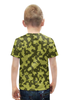 Заказать детскую футболку в Москве. Футболка с полной запечаткой для мальчиков Зелёный Камуфляж от armyshop - готовые дизайны и нанесение принтов.