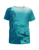 Заказать детскую футболку в Москве. Футболка с полной запечаткой для мальчиков Морское дно от T-shirt print  - готовые дизайны и нанесение принтов.