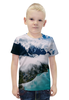 Заказать детскую футболку в Москве. Футболка с полной запечаткой для мальчиков Туман в горах от THE_NISE  - готовые дизайны и нанесение принтов.