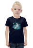 Заказать детскую футболку в Москве. Футболка с полной запечаткой для мальчиков Морская глубина от ISliM - готовые дизайны и нанесение принтов.