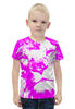 Заказать детскую футболку в Москве. Футболка с полной запечаткой для мальчиков Розовый лев от Мурад Мокран - готовые дизайны и нанесение принтов.