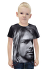 Заказать детскую футболку в Москве. Футболка с полной запечаткой для мальчиков Kurt Cobain от Jimmy Flash - готовые дизайны и нанесение принтов.