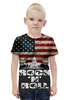 Заказать детскую футболку в Москве. Футболка с полной запечаткой для мальчиков Трамп от multikot - готовые дизайны и нанесение принтов.