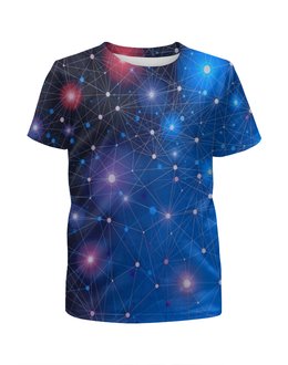 Заказать детскую футболку в Москве. Футболка с полной запечаткой для мальчиков Звезды от THE_NISE  - готовые дизайны и нанесение принтов.