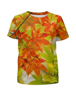 Заказать детскую футболку в Москве. Футболка с полной запечаткой для мальчиков  Осень от THE_NISE  - готовые дизайны и нанесение принтов.