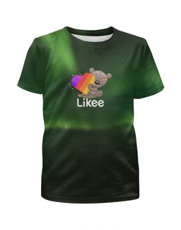Заказать детскую футболку в Москве. Футболка с полной запечаткой для мальчиков Likee от THE_NISE  - готовые дизайны и нанесение принтов.