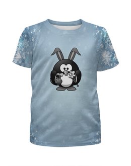 Заказать детскую футболку в Москве. Футболка с полной запечаткой для мальчиков Пингвин от THE_NISE  - готовые дизайны и нанесение принтов.