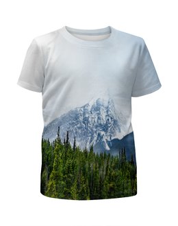 Заказать детскую футболку в Москве. Футболка с полной запечаткой для мальчиков Ледяная гора от THE_NISE  - готовые дизайны и нанесение принтов.