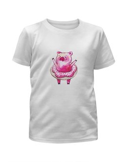 Заказать детскую футболку в Москве. Футболка с полной запечаткой для мальчиков свинка от THE_NISE  - готовые дизайны и нанесение принтов.