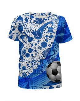 Заказать детскую футболку в Москве. Футболка с полной запечаткой для мальчиков Футбол    от T-shirt print  - готовые дизайны и нанесение принтов.