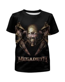 Заказать детскую футболку в Москве. Футболка с полной запечаткой для мальчиков Megadeth Band от Leichenwagen - готовые дизайны и нанесение принтов.