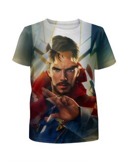 Заказать детскую футболку в Москве. Футболка с полной запечаткой для мальчиков  Doctor Strange       от T-shirt print  - готовые дизайны и нанесение принтов.