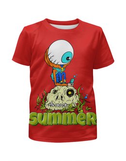 Заказать детскую футболку в Москве. Футболка с полной запечаткой для мальчиков Summer  от ПРИНТЫ ПЕЧАТЬ  - готовые дизайны и нанесение принтов.