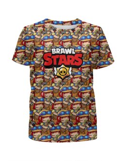 Заказать детскую футболку в Москве. Футболка с полной запечаткой для мальчиков Brawl Stars:Jessie от  PRO_DESIGN - готовые дизайны и нанесение принтов.