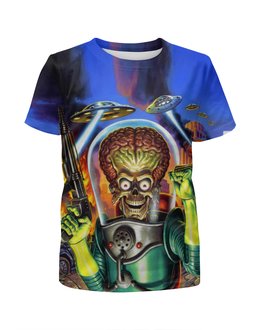 Заказать детскую футболку в Москве. Футболка с полной запечаткой для мальчиков Инопланетянин  от ПРИНТЫ ПЕЧАТЬ  - готовые дизайны и нанесение принтов.