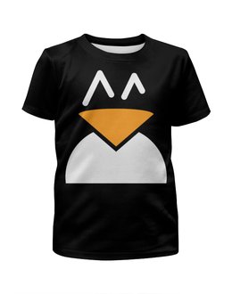 Заказать детскую футболку в Москве. Футболка с полной запечаткой для мальчиков Пингвин от solntse - готовые дизайны и нанесение принтов.
