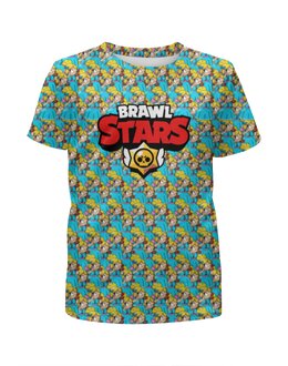 Заказать детскую футболку в Москве. Футболка с полной запечаткой для мальчиков Brawl Stars от  PRO_DESIGN - готовые дизайны и нанесение принтов.