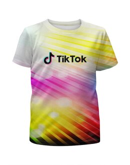 Заказать детскую футболку в Москве. Футболка с полной запечаткой для мальчиков Tik Tok от THE_NISE  - готовые дизайны и нанесение принтов.