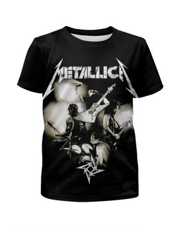 Заказать детскую футболку в Москве. Футболка с полной запечаткой для мальчиков Metallica от inPrintio - готовые дизайны и нанесение принтов.