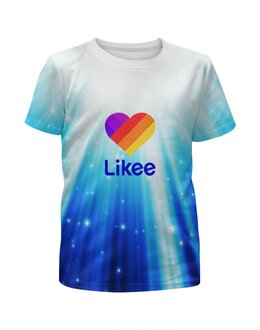 Заказать детскую футболку в Москве. Футболка с полной запечаткой для мальчиков Likee от THE_NISE  - готовые дизайны и нанесение принтов.