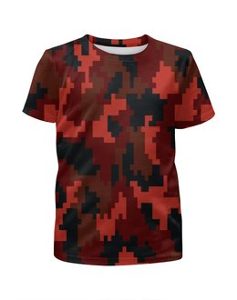 Заказать детскую футболку в Москве. Футболка с полной запечаткой для мальчиков camouflage от THE_NISE  - готовые дизайны и нанесение принтов.