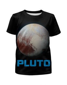 Заказать детскую футболку в Москве. Футболка с полной запечаткой для мальчиков Pluto от The Spaceway  - готовые дизайны и нанесение принтов.